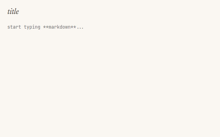 Pencil.md: a blank page that publishes as you type